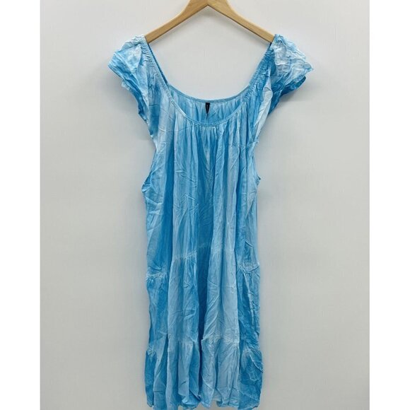 Raviya Womens Plus Size 2X Pigment-Wash Off-The-Shoulder Swimsuit Cover-Up $58 - Picture 2 of 7